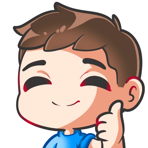 Smiling Akysora thumbs-up emote